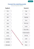 Vorschau - Arbeitsblätter - Englische Vokabeln üben - Fahrzeuge - Seite 3