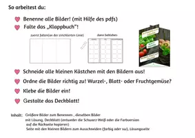 Vorschau - Arbeitsblätter - WURZEL- BLATT- FRUCHTGEMÜSE? - Faltbüchlein - Seite 1