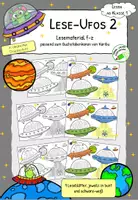 Vorschau - Arbeitsblätter - LESEN "Leseufos", zu Karibu 1 (Version 2016) - in deutscher Druckschrift - (f,t,au,ei,h,d,sch,k,z) - Teil 2 - Deckblatt