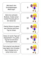 Vorschau - Aufgabenkarten - Textaufgaben Klasse 2 - Was kommt raus 2 - Seite 1