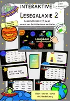 Vorschau - Stationenlernen - LESEN - Interaktives Lesematerial , passend zu Karibu 1, Teil 2 in deutscher Druckschrift - Deckblatt