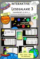 Vorschau - Stationenlernen - LESEN - Interaktives Lesematerial , passend zu Karibu 1,Teil 3 in deutscher Druckschrift - Deckblatt