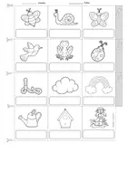 Vorschau - Arbeitsblätter - Deutsch/ DaZ - Frühling - Miniwörterbuch (Leporello), Sprachförderung - Seite 3
