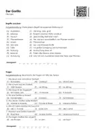 Vorschau - Arbeitsblätter - Der Gorilla - Arbeitsblatt (Infotext und Übungen) - Seite 1