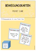 Vorschau - Bildkarten - Bewegungskarten - Pocket Cube - Bewegungspausen - Deckblatt