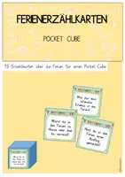 Vorschau - Bildkarten - Ferienerzählkarten - Pocket Cube - Erzählanlass Ferien - Deckblatt