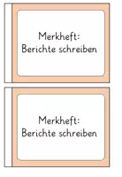 Vorschau - Arbeitsblätter - Flipbook/Merkheft: Berichte schreiben - Seite 3