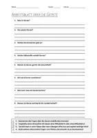 Vorschau - Arbeitsblätter - AB mit Fragen zum Thema "Gerste" + Lösungsblatt - Deckblatt