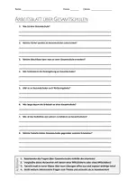 Vorschau - Arbeitsblätter - AB mit Fragen zum Thema "Gesamtschule" + Lösungsblatt - Deckblatt