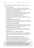 Vorschau - Arbeitsblätter - AB mit Fragen zum Thema "Gesamtschule" + Lösungsblatt - Seite 1