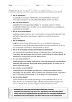 Vorschau - Arbeitsblätter - AB mit Fragen zum Thema "Gesellschaft" + Lösungsblatt + Infografik - Seite 2