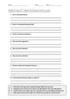Vorschau - Arbeitsblätter - Lernposter + AB mit Fragen zum Thema "Gewaltenteilung" + Lösungsblatt + Mindmap + Infografik - Seite 1