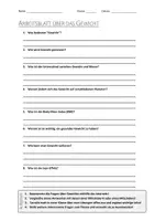Vorschau - Arbeitsblätter - AB mit Fragen zum Thema "Gewicht" + Lösungsblatt + Infografik - Deckblatt