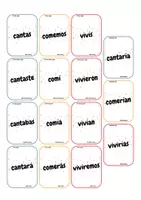Vista previa - Juegos / Gamificación - Baraja de los verbos (tiempos verbales) - página 3