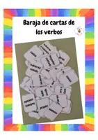 Vista previa - Juegos / Gamificación - Baraja de los verbos (tiempos verbales) - Portada