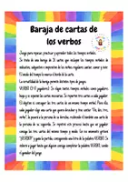 Vista previa - Juegos / Gamificación - Baraja de los verbos (tiempos verbales) - página 1