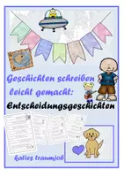 Vorschau - Arbeitsblätter - Geschichten schreiben: 16 Entscheidungsgeschichten - Deckblatt