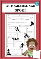 Vorschau - Arbeitsblätter - Autogrammjagd Sport Wortschatz ab A2 DaF DaZ Spiel Bingo - Deckblatt