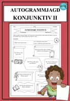 Vorschau - Arbeitsblätter - Autogrammjagd Konjunktiv II Grammatik ab A2 DaF DaZ Spiel Bingo - Deckblatt