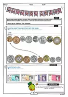 Vorschau - Arbeitsblätter - British money • ABs + Musterlösung - Seite 1