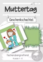 Vorschau - Mal- und Bastelvorlagen - Muttertag: Schachtel | Geschenkbox basteln - Deckblatt