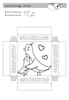 Vorschau - Mal- und Bastelvorlagen - Muttertag: Schachtel | Geschenkbox basteln - Seite 2