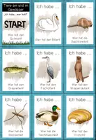 Vorschau - Stationenlernen - Tiere am und im Gewässer - "Ich habe...wer hat...?" - Seite 1