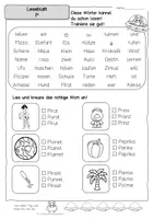 Vorschau - Arbeitsblätter - Lesen lernen mit Karibu 1 (Version 2016) – Leseblätter in deutscher Druckschrift (Teil 3) | Lesetraining & Arbeitsblätter für die 1. Klasse - Seite 3