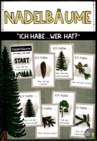 Vorschau - Arbeitsblätter - Nadelbäume - "Ich habe...wer hat?" - Deckblatt