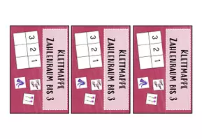Vorschau - Arbeitsblätter - Klettmappen (TEACCH) Zahlenraum bis 3, "Mädchensachen" - Seite 2