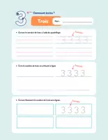 Aperçu - Préparation de séance / Séance complète - Les chiffres Rédactions +20 fiches d'activités - Page 3