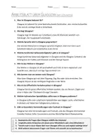 Vorschau - Arbeitsblätter - AB mit Fragen zum Thema "Glasgow" + Lösungsblatt - Seite 1
