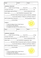 Vorschau - Unterrichtsreihen - Diktat Thema Sommer: mit Aufgaben und Übungen - Seite 3
