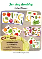 Aperçu - Apprentissages en autonomie - Jeu des doubles - Fruits et Légumes - Page de couverture