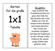 Vorschau - Spiele - Einmaleins - Tabelle großes Legematerial - Deckblatt