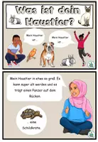 Aperçu - Cartes / Images - "Was ist dein Haustier?" Cartes d'exercices - Allemand - Page 1