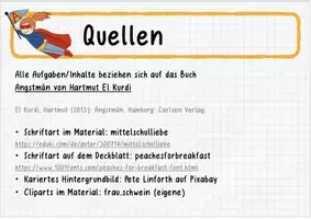 Vorschau - Unterrichtsreihen - Aufgabenkartei zu "Angstmän" von Hartmut El Kurdi - Seite 1