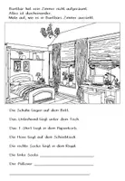 Vorschau - Arbeitsblätter - generatives Schreiben zum Gedicht "Ich finde meinen Bleistift nicht", Possessives Artikelwort im Akkusativ, chunk: auf, unter, neben, hinter #Demek - Seite 3