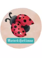 Vorschau - Mal- und Bastelvorlagen - Türschilder Marienkäferklasse - Seite 1