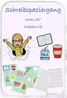 Vorschau - Arbeitsblätter - Schreibspaziergang zum ch in Druckschrift/Silbenschrift - Deckblatt