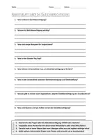 Vorschau - Arbeitsblätter - AB mit Fragen zum Thema "Gleichberechtigung" + Lösungsblatt + Infografik - Deckblatt