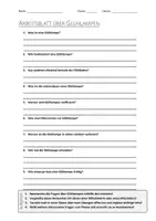 Vorschau - Arbeitsblätter - AB mit Fragen zum Thema "Glühlampen" + Lösungsblatt + Infografik - Deckblatt