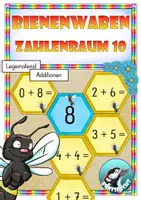 Vorschau - Unterrichtsreihen - Mathematik - Legematerial im Zahlenraum 10 - Bienenwaben ( Additionen ) - Deckblatt