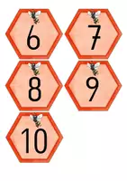 Vorschau - Unterrichtsreihen - Materialpaket - Zahlenraum 10 - Bienenwaben - Legematerial - Seite 3