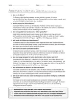 Vorschau - Arbeitsblätter - AB mit Fragen zum Thema "Golem" + Lösungsblatt - Seite 1