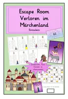 Vorschau - Arbeitsblätter - Materialpaket: Verloren im Wald / Meer / Märchenland : Rechnen im Zahlenraum bis 100 - Seite 1