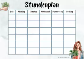 Vorschau - Anderer Materialtyp - Stundenplan zum Selbstgestalten - Seite 2