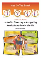 Vorschau - Arbeitsblätter - Navigating Multiculturalism in the UK / Multicultural Britain (Panel Discussion / Role Play / Talkshow / Q1 Q2) - Deckblatt