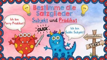 Vorschau - Interaktives Material - Interaktive PDF: Satzglieder bestimmen - Subjekt und Prädikat - - Seite 2