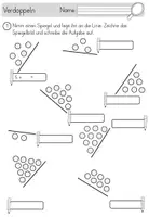 Vorschau - Unterrichtsreihen - Verdoppeln & Halbieren - Zahlenraum 20 mit Bastelvorlagen, Tafelmaterial und Spielen - Seite 1